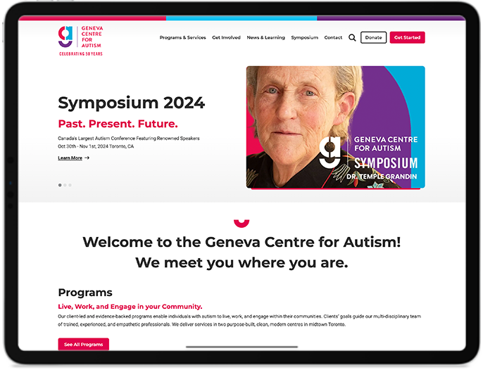 GCA Website iPad