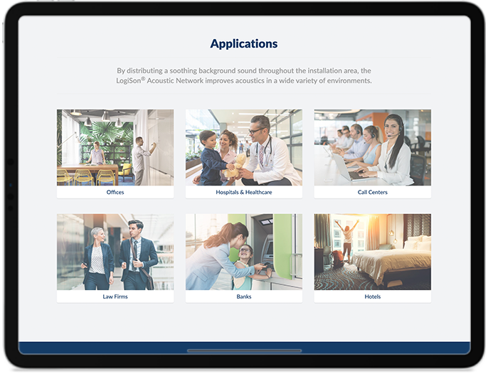 LogiSon Website iPad