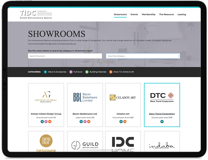 TIDC Website iPad